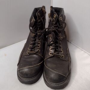 Harley Davidson Women's Casper Boots 9.5 Black Leather Moto Motorcycle